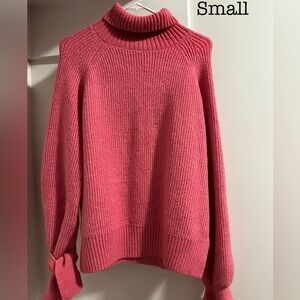 Pink turtle neck boutique sweater
